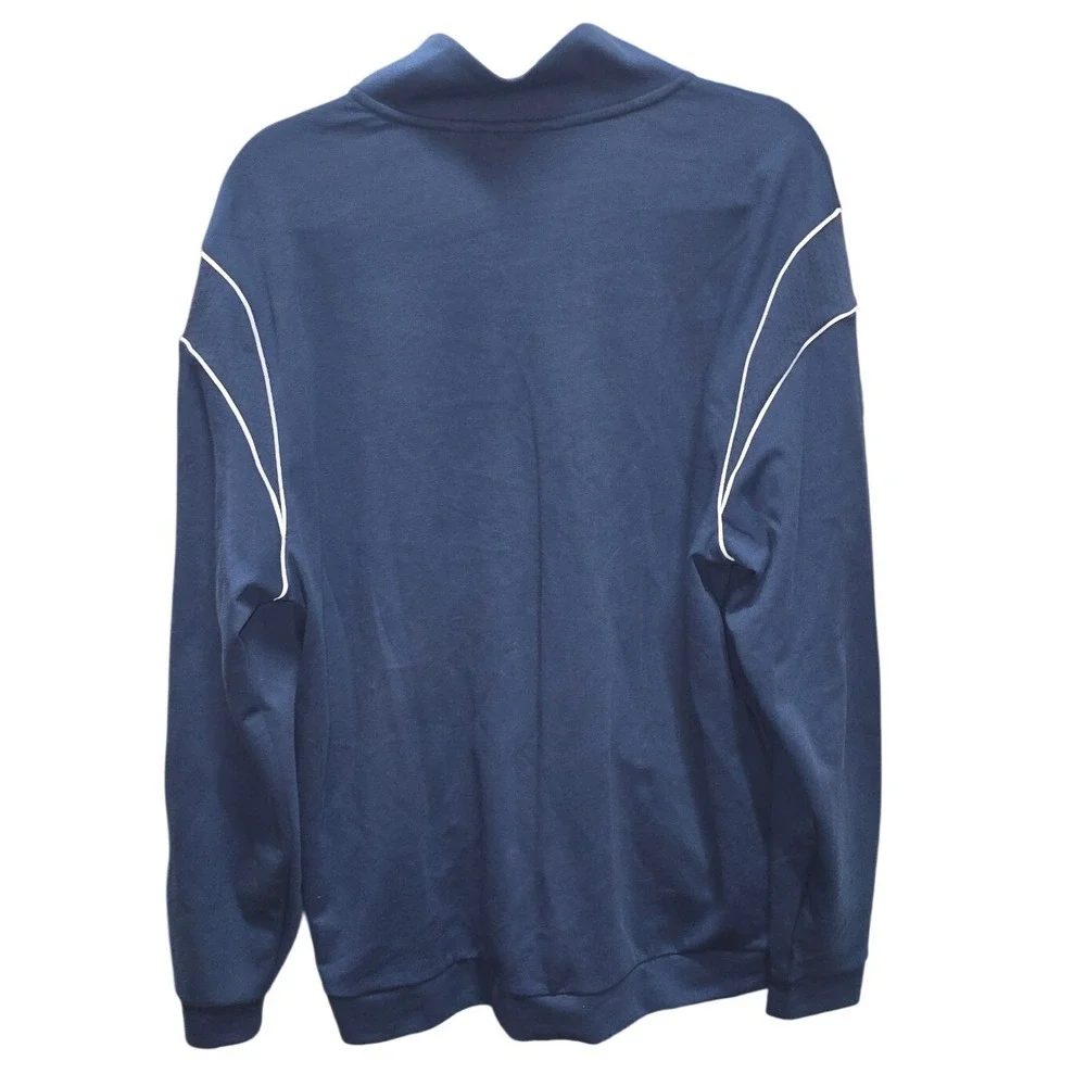 Puma‎ Mens Full Zip Track Jacket Navy Blue White Piping XL Sportswear Activewear